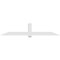 Ekena Millwork Eugene Architectural Grade PVC Gable Bracket, 108"W x 22 1/2"H x 6"D x 6"F, 5/12 Pitch GBP108X23X0606EUG00 - alternate 3